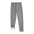 thumbnail image 1 of Admvng Girls Pants Solid Color Winter Warm Leggings for Children Knitted Pants, Size 110-160, 1 of 3