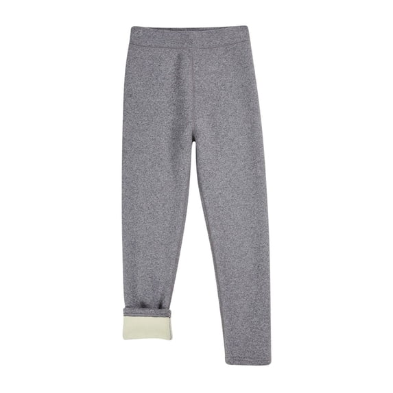 Admvng Girls Pants Solid Color Winter Warm Leggings for Children Knitted Pants, Size 110-160