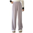 thumbnail image 1 of Admvng Girls Pants Summer Elastic Waisted Children's Wide Leg Pants Solid Color Casual Pants Outerwear Pants, Size 110-170, 1 of 4