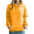 thumbnail image 1 of Admvng Hoodies for Women Casual Loose Printed off Shoulder Sleeves Long Sleeved Hooded Sweatshirt Top,Sizes S-2XL, 1 of 3