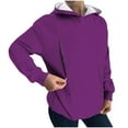 thumbnail image 1 of Admvng Hoodies for Women Fashionable Casual Long Sleeved Hooded Solid Breastfeeding Jacket Zipper Hooded Sweatshirt Top, Size S-2XL, 1 of 4