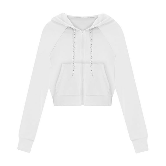 Admvng Hoodies for Women Zip Up Hoodies Sweatshirts Clothes Teen Girl Fall Casual Drawstring Jackets with Pockets Overcoat, Size S-2XL