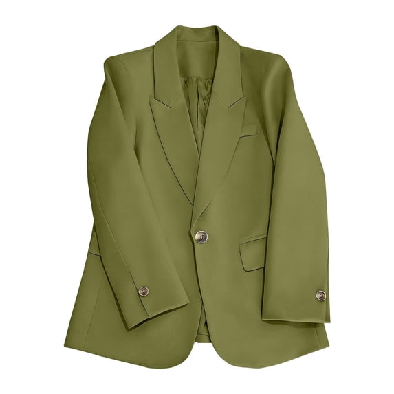 Admvng Jacket for Women Long Sleeve Pocket Casual Lightweight Office Business Work Blazer