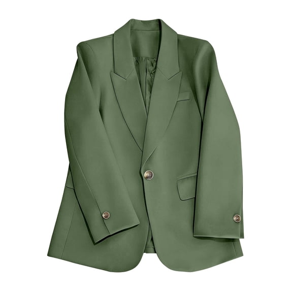 Admvng Jacket for Women Long Sleeve Pocket Casual Lightweight Office Business Work Blazer
