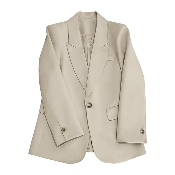 Admvng Jacket for Women Long Sleeve Pocket Casual Lightweight Office Business Work Blazer