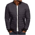 thumbnail image 1 of Admvng Jackets for Men Outdoor Warm Zipper Pocket Winter Outerwear Mens Jackets Lightweight, Size S-3XL, 1 of 7