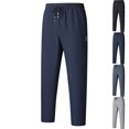 thumbnail image 1 of Admvng Joggers for Men Casual Solid Color Elastic Waist Lightweight Quick Dry Jogger Men's Sweatpants XS-2XL, 1 of 5