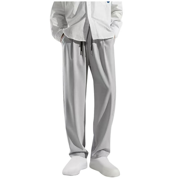 Admvng Joggers for Men Sports Pants Foot Binding Casual Stretch Breathable Fitness Pants, Size S-3XL