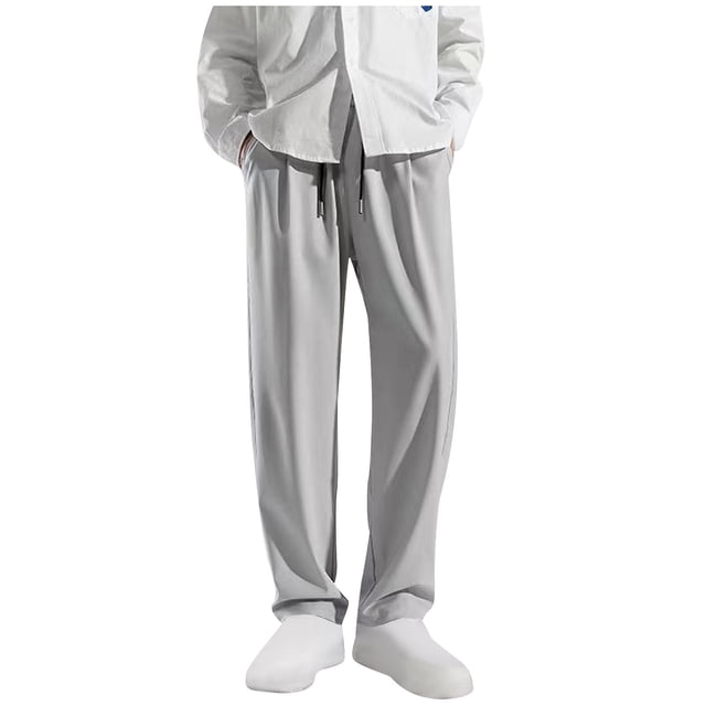Admvng Joggers for Men Sports Pants Foot Binding Casual Stretch Breathable Fitness Pants, Size S-3XL