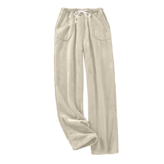 Admvng Joggers for Women Casual Waist Loose Long Pants Keep Warm Solid Length Pants Comfy Fall Winter Pants, Size S-3XL