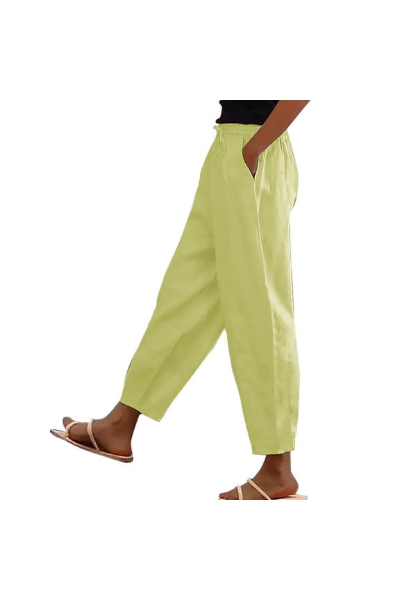 Joggers for Women Solid Color Casual High Waist Wide Leg Straight Loose Sweatpants Comfy Fall Winter Pants, Size S-2XL