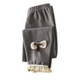 thumbnail image 1 of Admvng Leggings for Girls Children's Winter Solid Elastic Waist Warm Home Warm Leggings, Size 90-150, 1 of 3