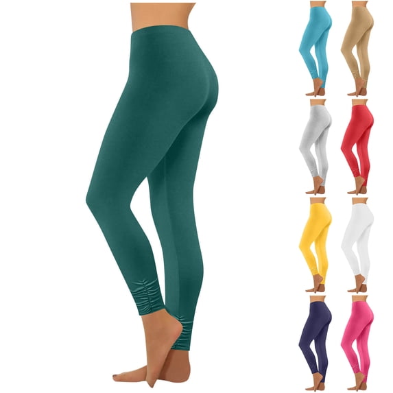 Admvng Leggings for Women Summer Solid Casual Jogger Sports Active Yoga Pants
