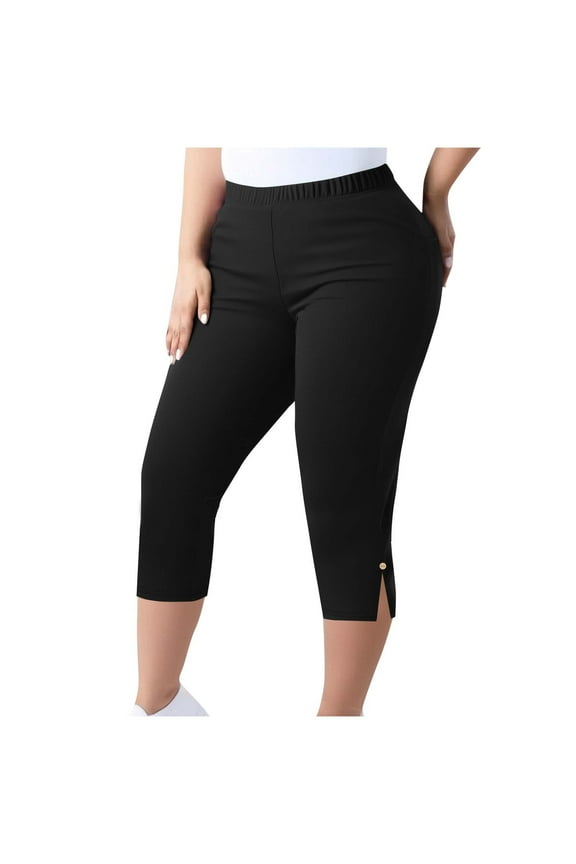 Leggings with Pockets for Women Plus Size Soft High Waisted Tummy Control Workout Yoga Pants M-5XL