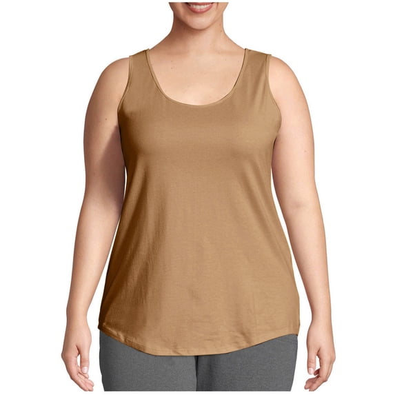 Admvng Loose Tank Tops for Women Fashion Solid Color Sleeveless V-Neck Tank Top
