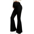 thumbnail image 1 of Admvng Maternity Flare Pants High Waist Pregnancy Everyday Trousers, 1 of 7