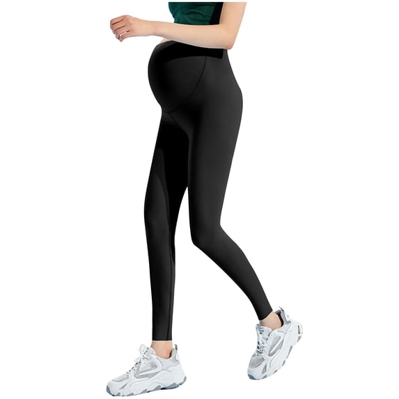 Admvng Maternity Leggings Seamless High Waist Pregnancy Yoga Pants