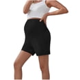 thumbnail image 1 of Admvng Maternity Lounge Shorts Casual Over Belly Knee-Length Pregnancy Shorts with Pockets, 1 of 8