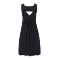 thumbnail image 1 of Admvng Maternity Nursing Dress Sleeveless Round-Neck A-Line Pregnancy Tank Dress, 1 of 4