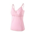 thumbnail image 1 of Admvng Maternity Tank Top Lace Trim Cross Front Adjustable Strap V-Neck Nursing Cami, 1 of 4