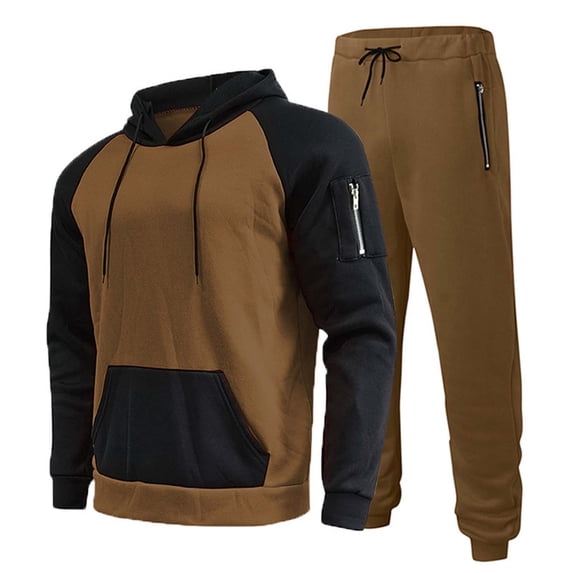 Admvng Men's 2 Piece Casual Outfit Set Long Sleeve Top and Long Pants Sports Comfortable Tracksuit