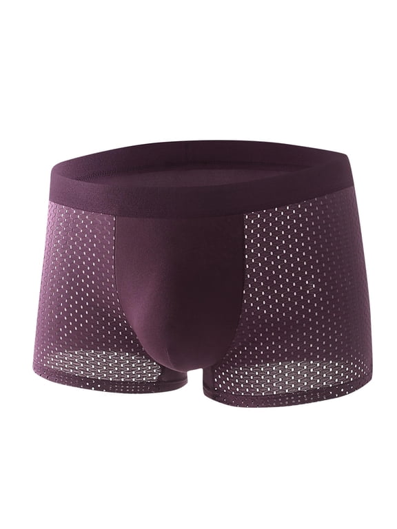 Men's Big & Tall Underwear Comfortable Breathable Mesh Briefs