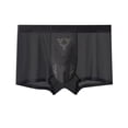 thumbnail image 1 of Admvng Men's Big & Tall Underwear Soft Solid Breathable Casual Boxer Briefs, 1 of 4