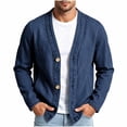 thumbnail image 1 of Admvng Men's Denim Cardigan Jacket Long Sleeve Open Front Casual Jean Outerwear Lightweight Layering Shacket, 1 of 8
