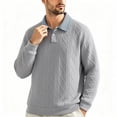 thumbnail image 1 of Admvng Men's Fake Two-piece Lapel Daily Casual Long Sleeve Spring Fall Shirt, 1 of 5