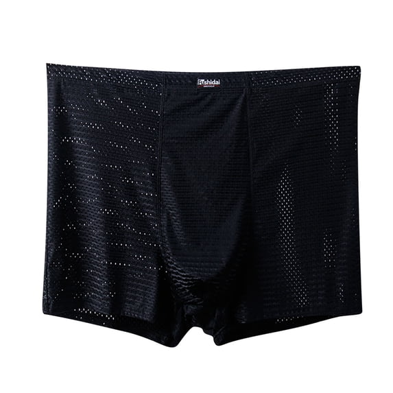 Admvng Men's Ice Silk Big & Tall Underwear Comfortable Breathable Mesh Briefs