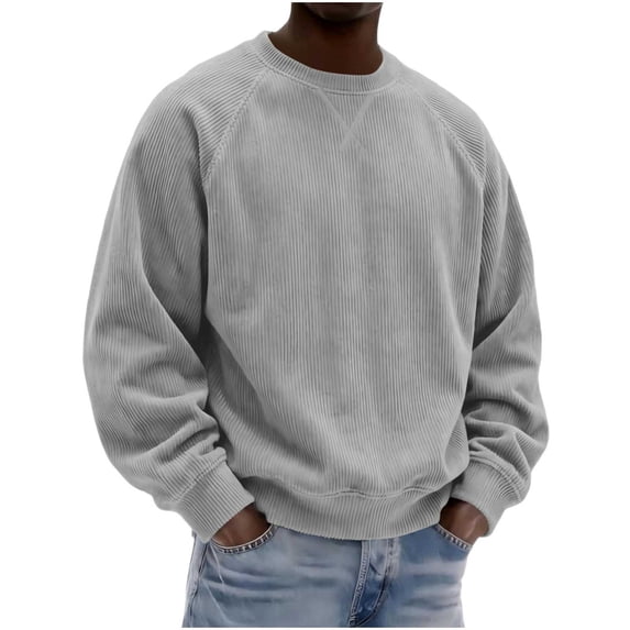 Admvng Men's Long Sleeve Tops Solid Casual Soft Lounge Shirts Solid Color Hoodie