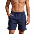 thumbnail image 1 of Admvng Men’s Short Casual Loose Quick Dry Big And Tall Summer Running Elastic Waist Shorts Pant With Pocket Size L-6XL, 1 of 9