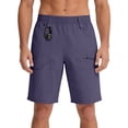 thumbnail image 1 of Admvng Men's Shorts Summer Casual Work Classic Business Pants with Zipper Pockets, 1 of 7