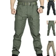 ADMVNG Men's Tactical Cargo Pants Water Resistant Multiple Pockets Lightweight Hiking Cargo Trousers Work Baggy Cargo Pants Men S-3XL