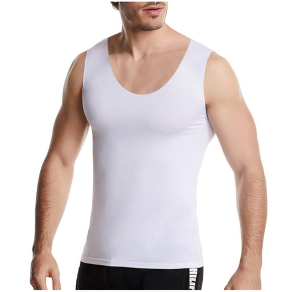 Admvng Men's Tank Tops Workout Muscle Sleeveless Casual Summer Beach T Shirts L-5XL