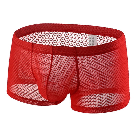 Admvng Men's Underwear Comfortable Breathable Mesh Boxer Briefs
