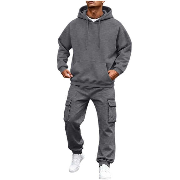 Admvng Mens 2 Piece Tracksuit Set Long Sleeve Top Sweatshirt Pullover and Long Pants Athletic Casual Sport Outdoor Outfit