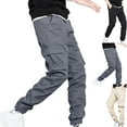 thumbnail image 1 of Admvng Mens Cargo Joggers Pants Big & Tall Elastic Waist Drawstring Tapered Baggy Sweatpants Outdoor Hiking Jogging Pants for Men M-5XL, 1 of 6