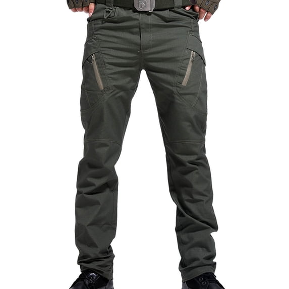 Admvng Mens Cargo Pants Big & Tall Solid Trendy Outdoor Sports Full Length Trousers with Pocket