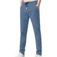 thumbnail image 1 of Admvng Mens Casual Pants Elastic Waist Pants for Seniors High Stretch Expandable with Pockets M-5XL, 1 of 3