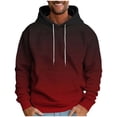 thumbnail image 1 of Admvng Mens Hoodie Print Leisure Draw Rope Hooded Sweatshirt, Size M-4XL, 1 of 4