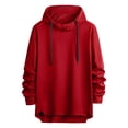 thumbnail image 1 of Admvng Mens Hoodies Casual Solid Long Sleeved Winter Warm Athletic Sweatshirt, Size XS-2XL, 1 of 3