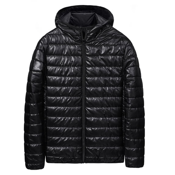 Admvng Mens Jacket Winter Hooded Zipper Cardigan Pocket Long Sleeve Coat,Sizes M-3XL