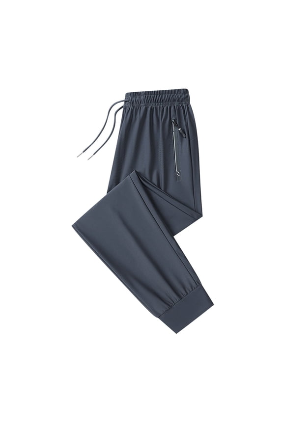 Admvng Mens Pants Fiber Silk Sports Casual Solid Multifunctional Pants,Size M-5XL