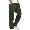 Admvng Mens Pants Solid Casual Multiple Pockets Outdoor Straight Type Fitness Pants Cargo Pants Trousers M-3XL