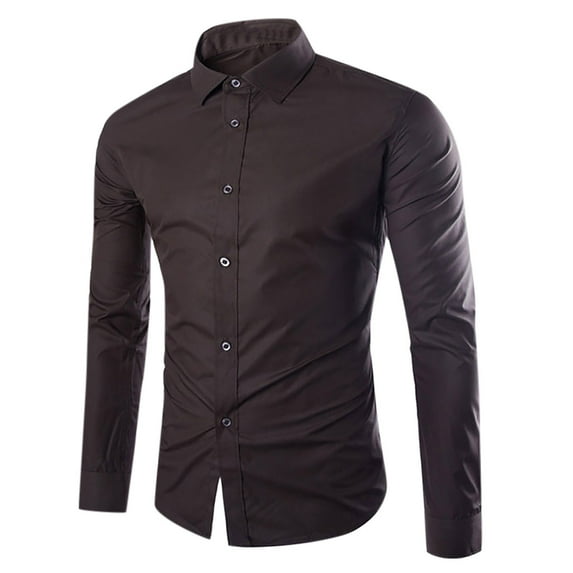 Admvng Mens Shirts Dress Shirt with Long Sleeves Stripe Casual Business Button down Shirts,Sizes M-3XL