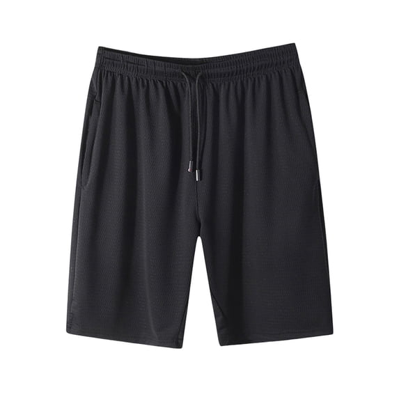 Admvng Mens Shorts Drawstring Elastic Waist Workout Athletic Shorts with Pockets