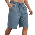 thumbnail image 1 of Admvng Mens Shorts Drawstring Elastic Waist Workout Basketball Shorts with Pockets, 1 of 6