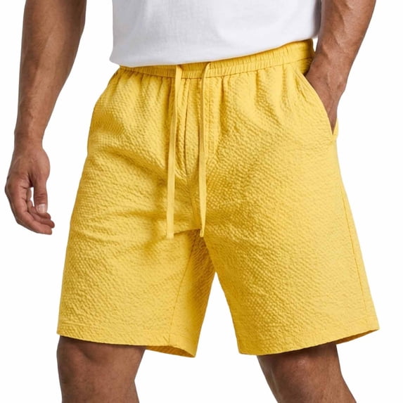 Admvng Mens Shorts Big & Tall Drawstring Elastic Waist Workout Shorts for Summer Casual Running