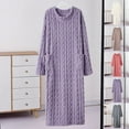 thumbnail image 1 of Admvng Night Gowns for Women Casual Solid Winter Loose Nightgowns, Size Free Size, 1 of 4